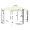 2 Tiers 10 x 10 Feet Patio Gazebo Canopy Tent