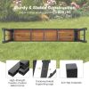 Folding Picnic Bench Set Rectangular Acacia Wood Dining Camping BBQ Benches