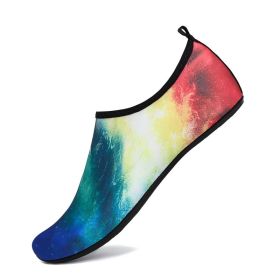 Men&#39;s Water Shoes Quick Drying Swimming Socks Women Yoga Shoes Summer Aqua Sandals Non Slip Barefoot Slippers for Beach Vacation (Color: P18, size: 46-47 (feet 27.5cm))