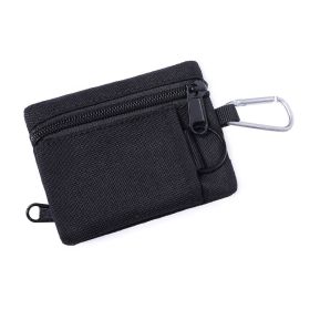 Outdoor Mini EDC Molle Pouch Waist Belt Bag For Camping Hiking Traveling (Color: black)