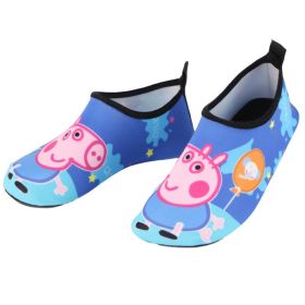 Marvel Spider-Man Boys Floor Socks Girls Frozen Elsa Children Outdoor Water Shoes Kids Diving Wading Shoes Beach Swimming Shoes (Shoe Size: 32-33(19.1cm insole), Color: piggy-22)