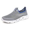 Male Slip-on Mesh Running Trainers Men Outdoor Aqua Shoes Breathable Lightweight Quick-drying Wading Water Sport Camping Sneaker