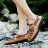 Spring Summer Autumn Mesh Slip-on Leather Shoe Men Casual Sport Loafers Breathable Trend Fashion Water Footwear Soft Comfortable