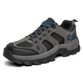 Professional High-quality All-season General Hiking Shoes Non-slip Wear-resistant Men Sneakers Breathable Casual Women Sneakers (Color: Blue, size: 37)