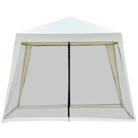 Patio Gazebo Sun Shade Screen Shelter Waterproof Tent (Color: Beige, size: 3 x 3 M)