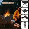 3-in-1 Camping Campfire Grill with Stainless Steel Grills Carrying Bag & Gloves