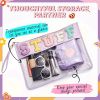 Chenille Letter Clear Bag Purse Multi-purpose Transparent Waterproof Stuff Makeup Tote Bag;  2 Pack Stuff Pouch Varsity Letter Cosmetic Bag;  Toiletry