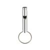 1pc Aluminum Whistle With Keychain; Sturdy Lightweight Whistle; For Signal Alarm; Outdoor Camping; Hiking Accessories