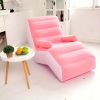 Relax in Comfort Anywhere: 1pc Plush Inflatable Deck Chair Lounger Sofa