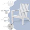 Outdoor Durable Patio Acacia Wood Adirondack Lounge Armchair