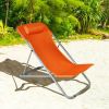 Portable Beach Chair Set of 2 with Headrest