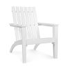 Outdoor Durable Patio Acacia Wood Adirondack Lounge Armchair