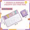 Chenille Letter Clear Bag Purse Multi-purpose Transparent Waterproof Stuff Makeup Tote Bag;  2 Pack Stuff Pouch Varsity Letter Cosmetic Bag;  Toiletry